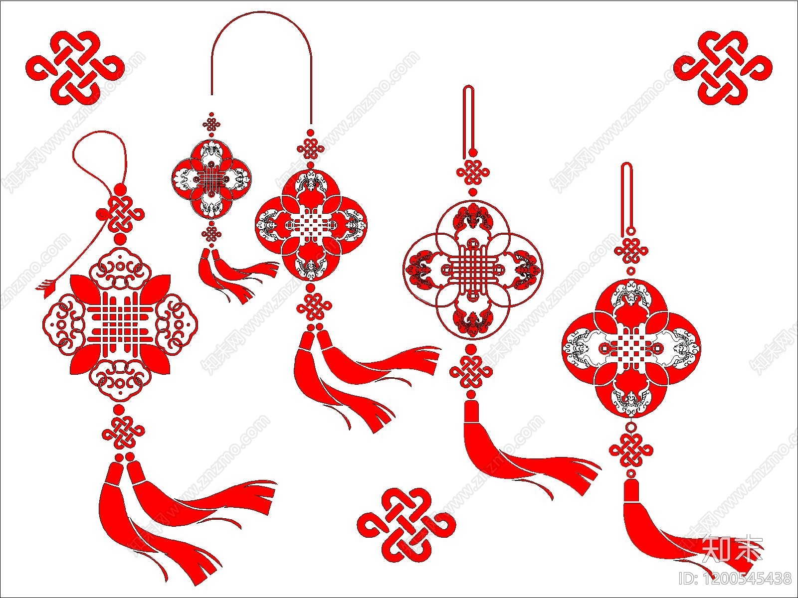 中式装饰线条施工图下载【ID:1200545438】