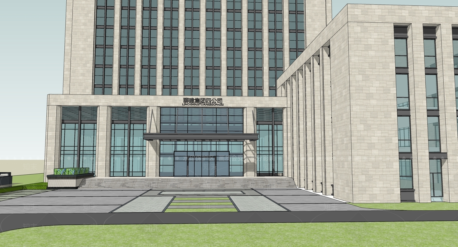 现代小公建SU模型下载【ID:1200548160】