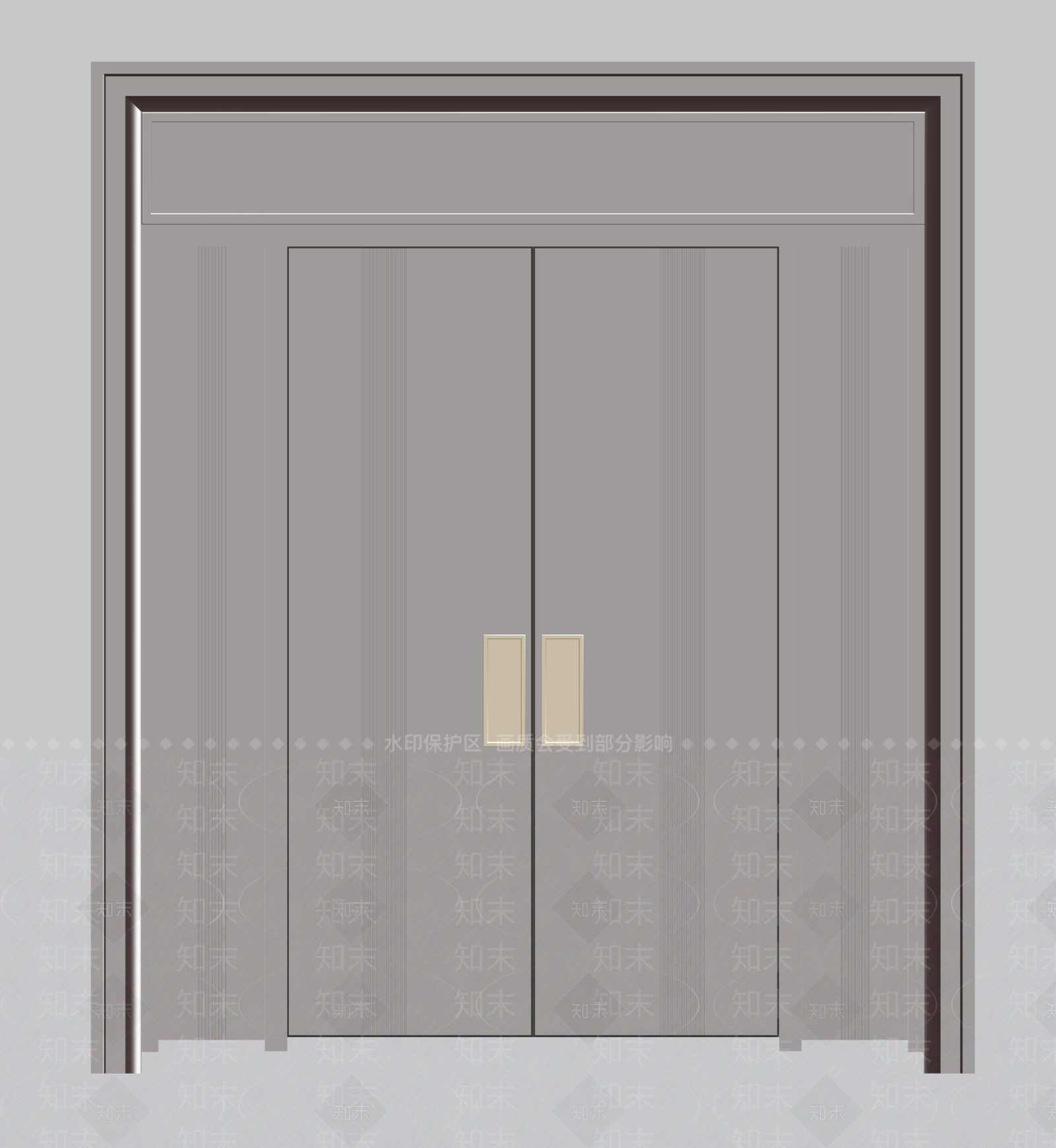 现代双开门3D模型下载【ID:1200548008】