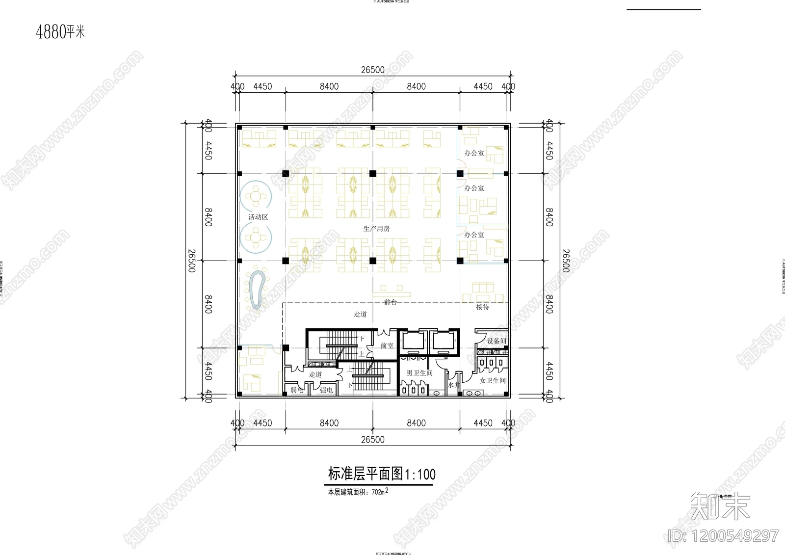 建筑平面布置图施工图下载【ID:1200549297】