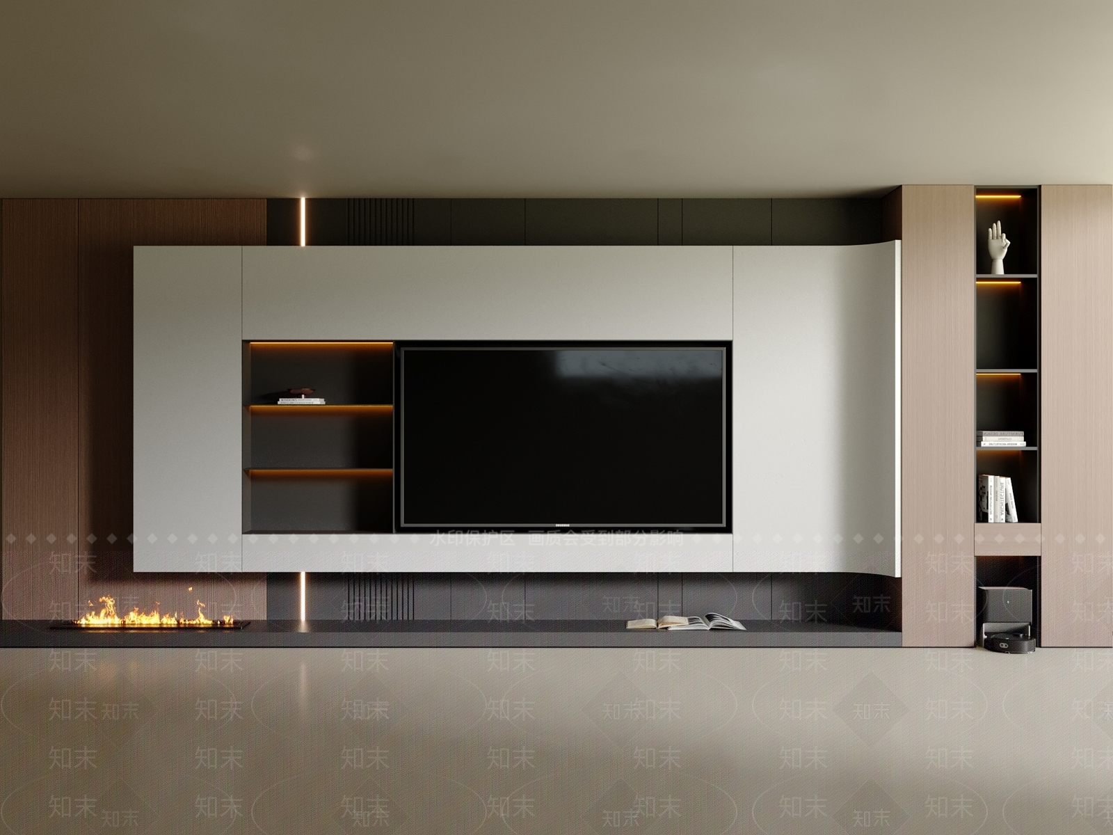 现代意式电视背景墙3D模型下载【ID:1200557155】