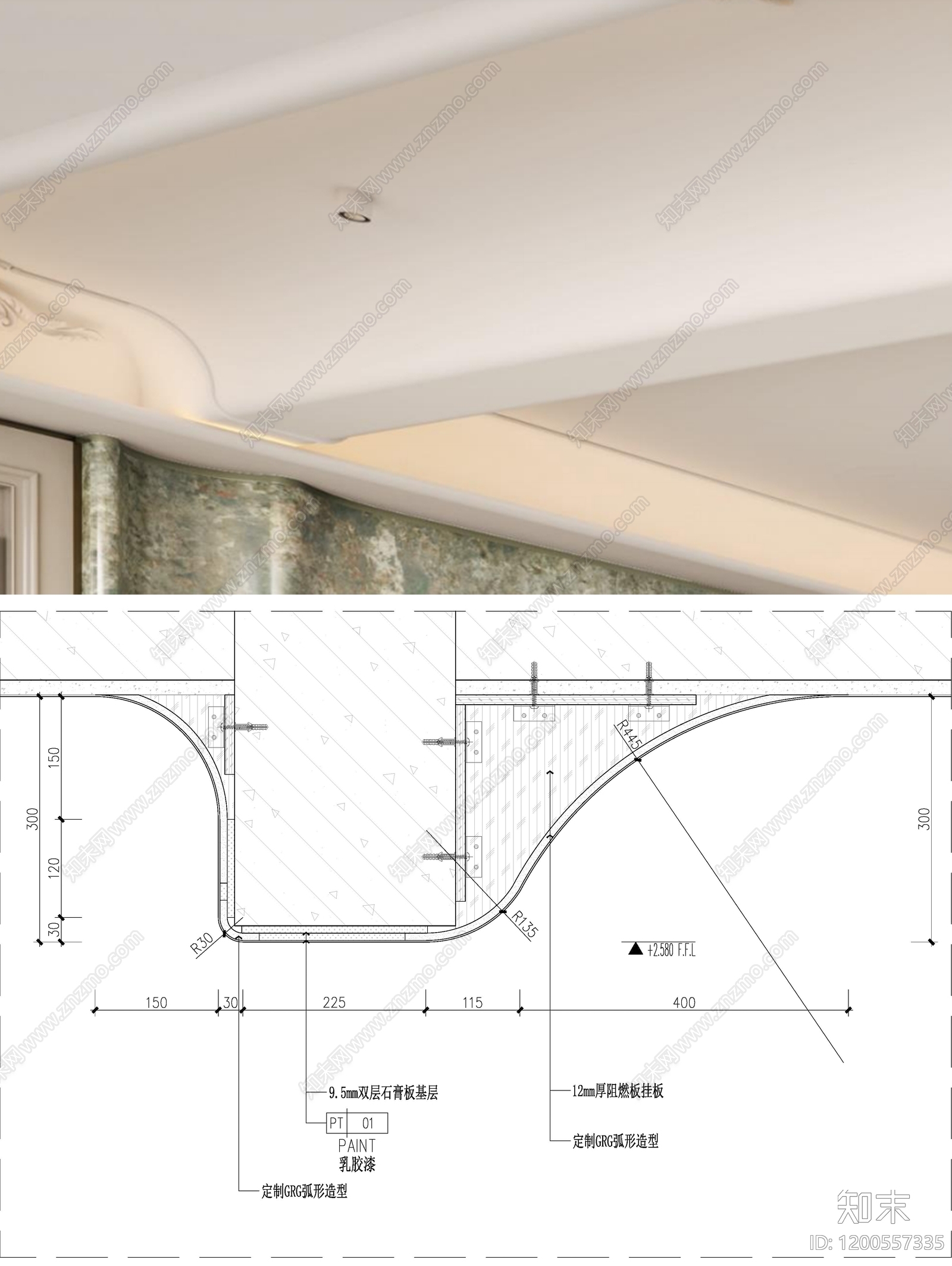 意式轻奢梁节点施工图下载【ID:1200557335】
