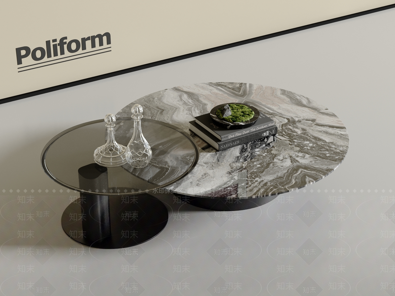 现代意式茶几3D模型下载【ID:1200557469】