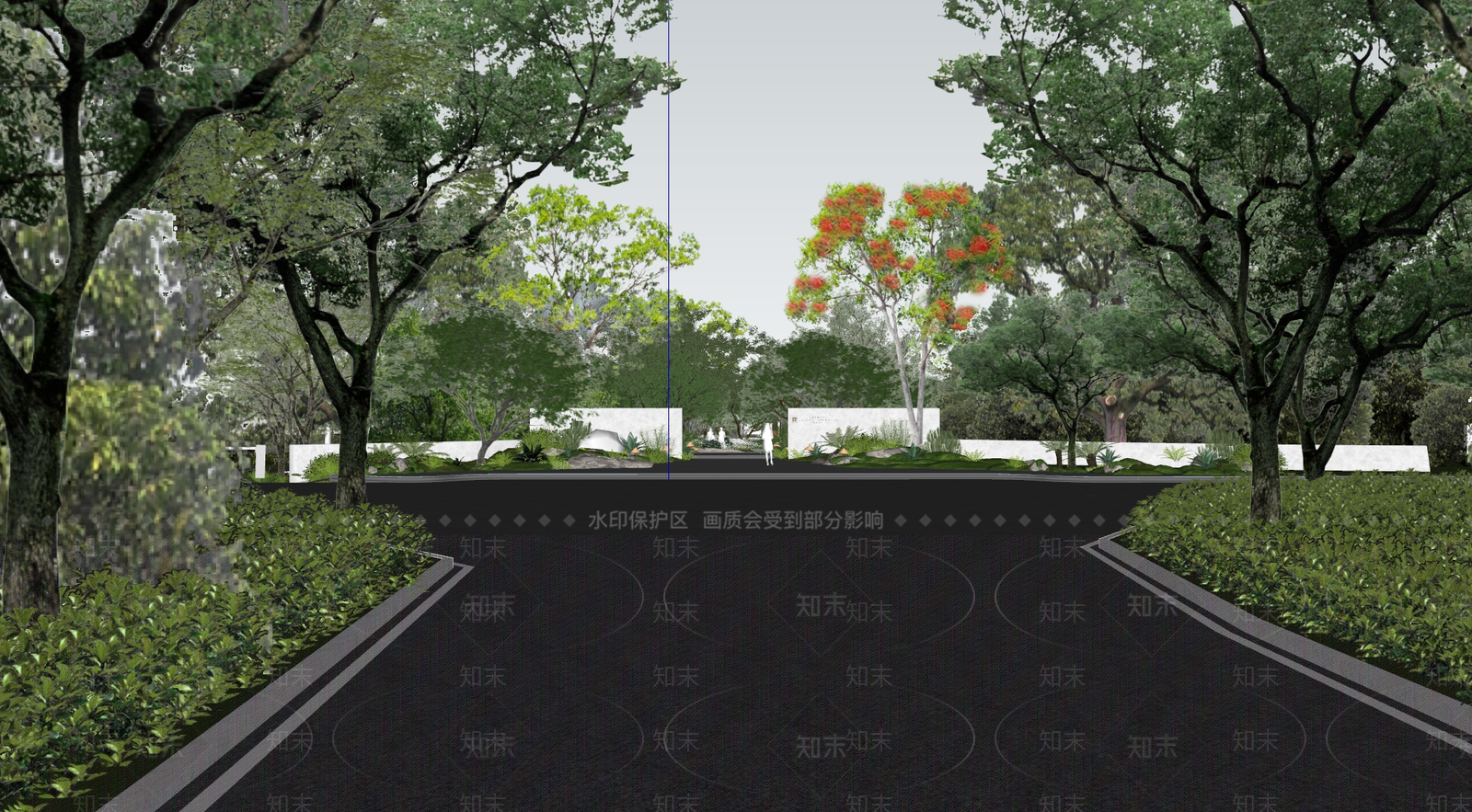 现代口袋公园SU模型下载【ID:1200566934】