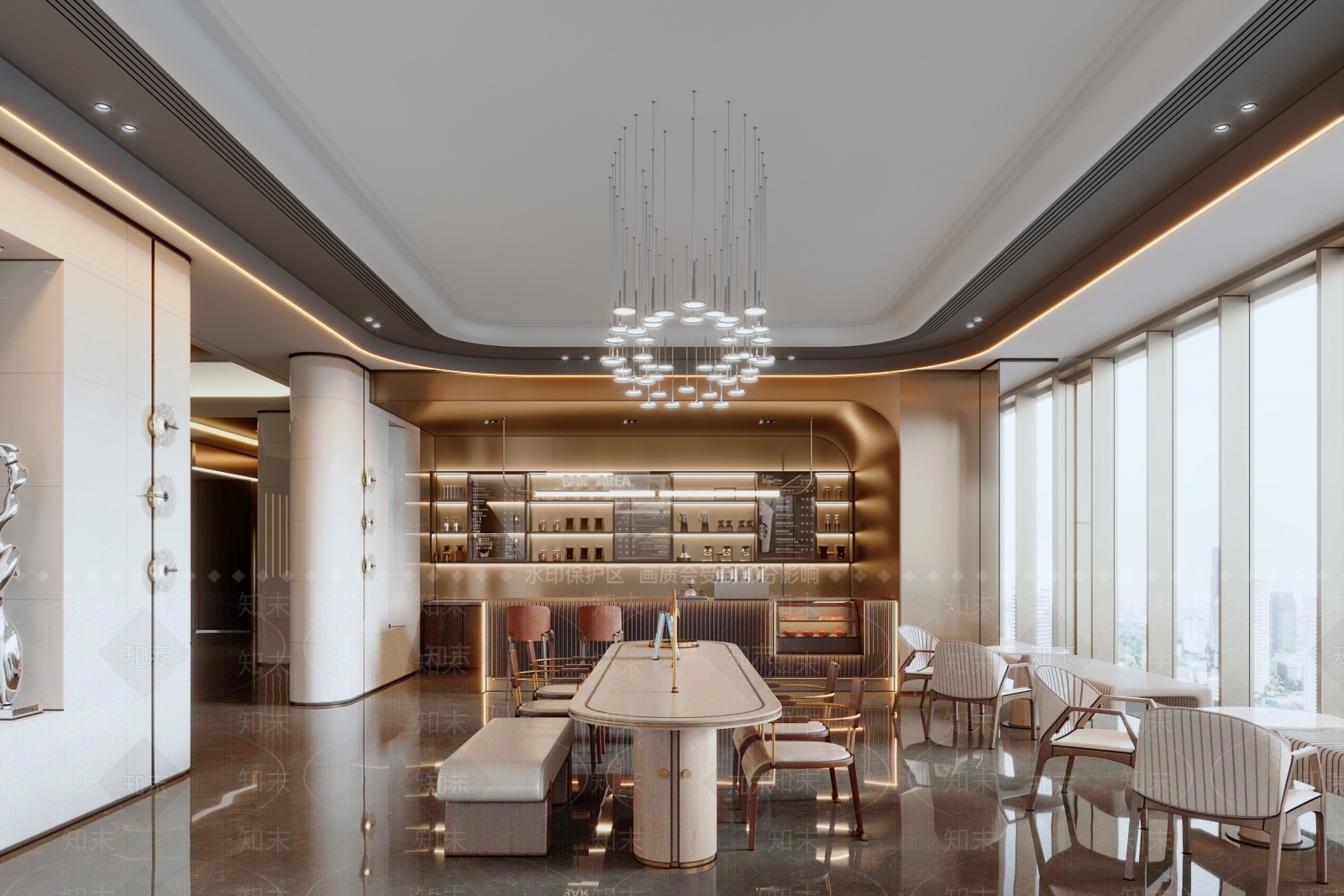 现代欧式售楼处3D模型下载【ID:1200562297】