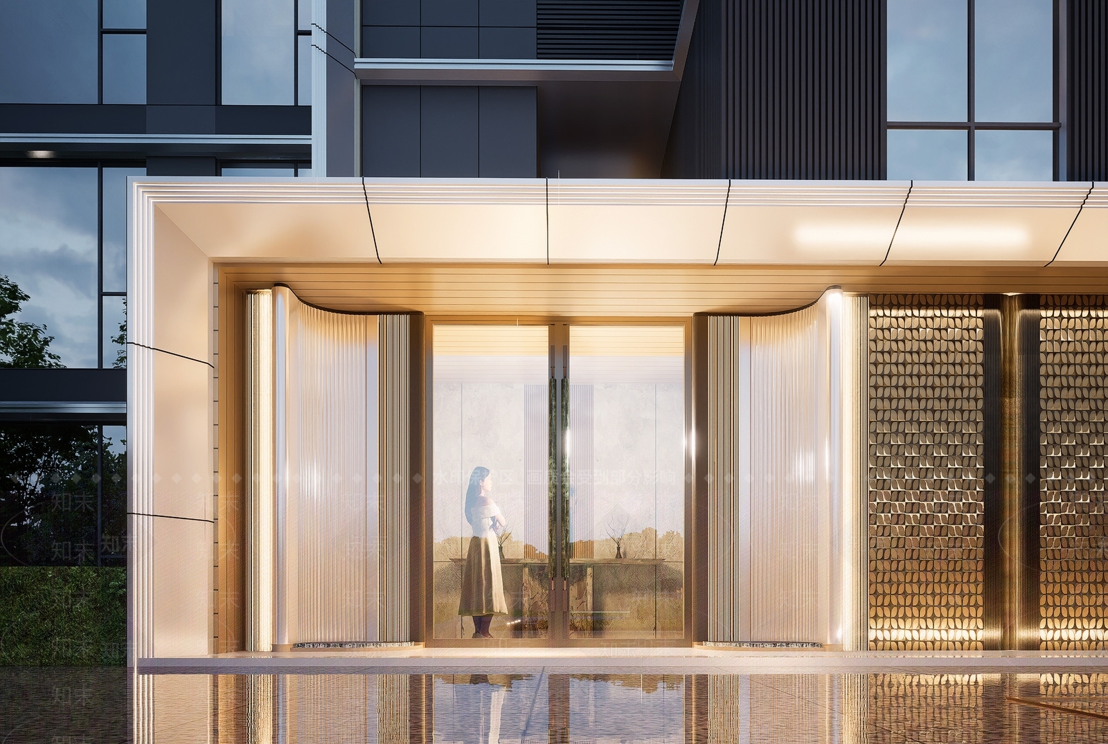 现代简约多层住宅SU模型下载【ID:1200562774】