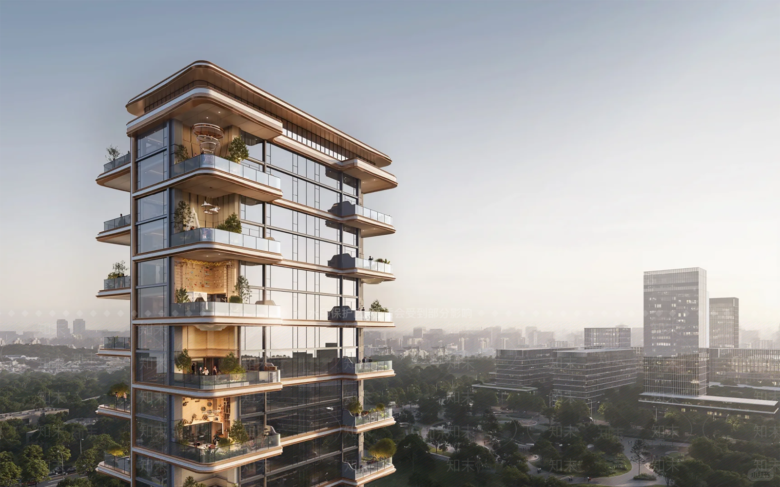 现代多层住宅SU模型下载【ID:1200565306】