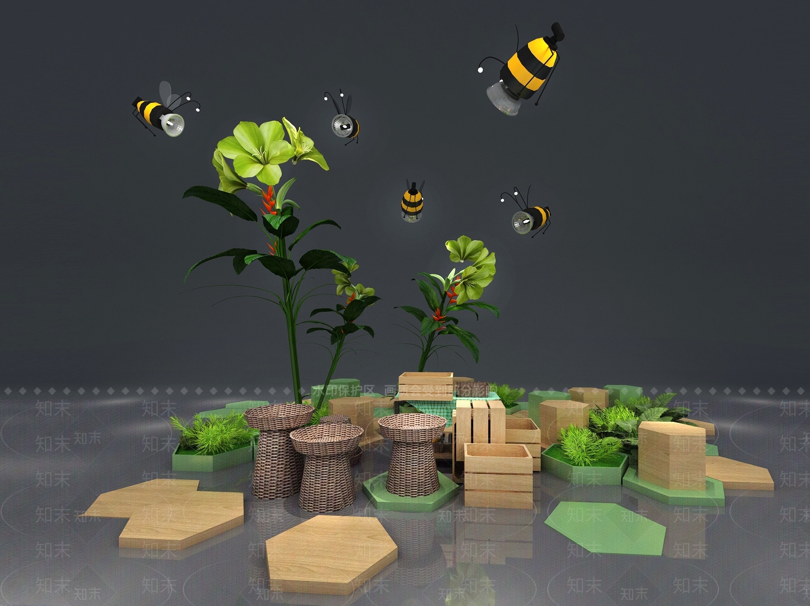 现代科技展厅3D模型下载【ID:1200567708】