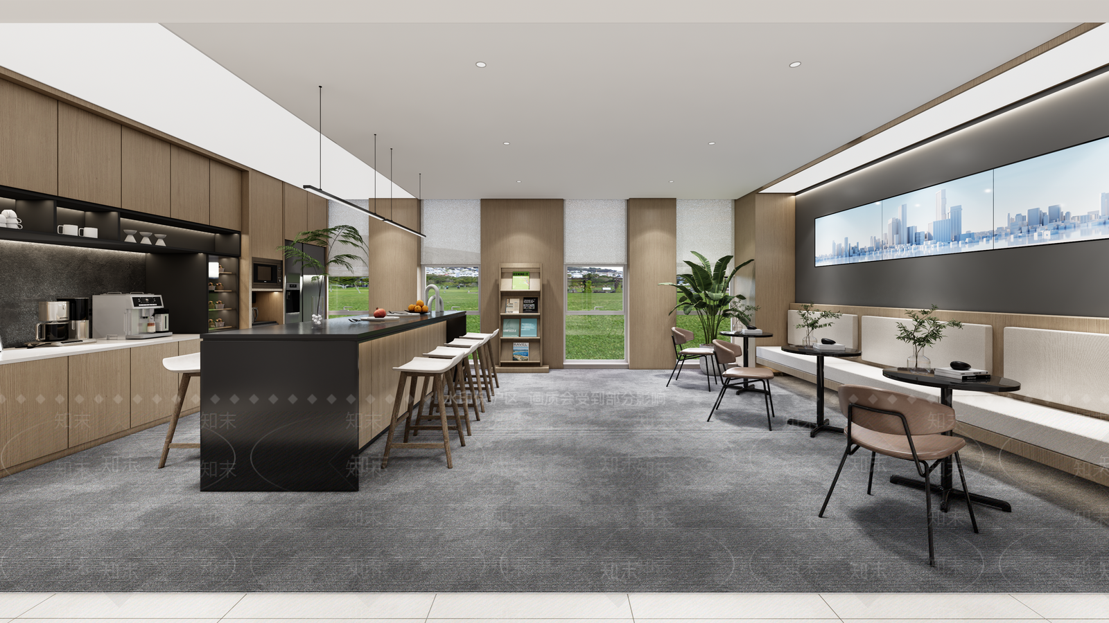 现代简约茶水间SU模型下载【ID:1200570872】