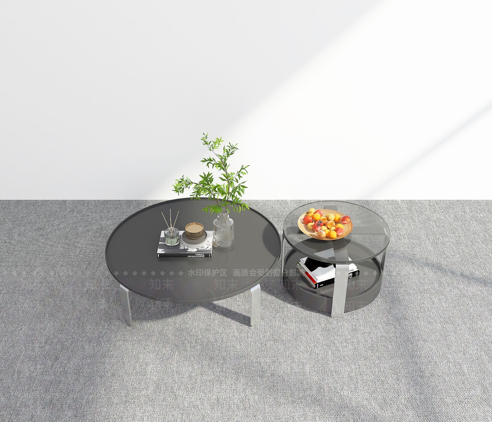 现代茶几3D模型下载【ID:1200573868】