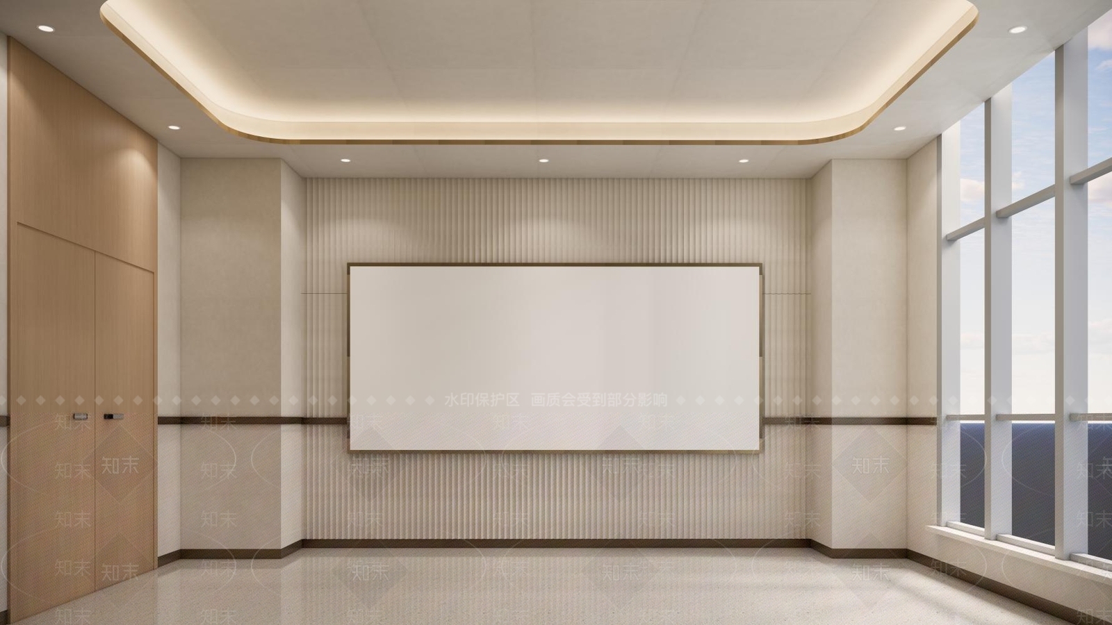 现代轻奢其他酒店空间SU模型下载【ID:1200576086】