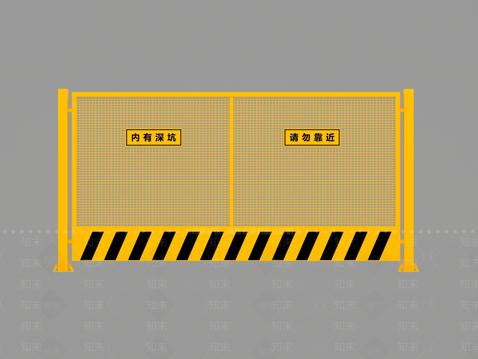 现代其他围挡围栏3D模型下载【ID:1200576882】
