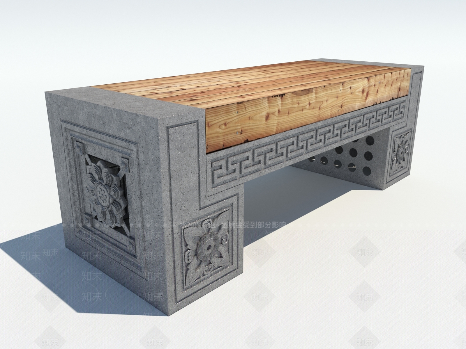 新中式中式户外椅3D模型下载【ID:1200580120】