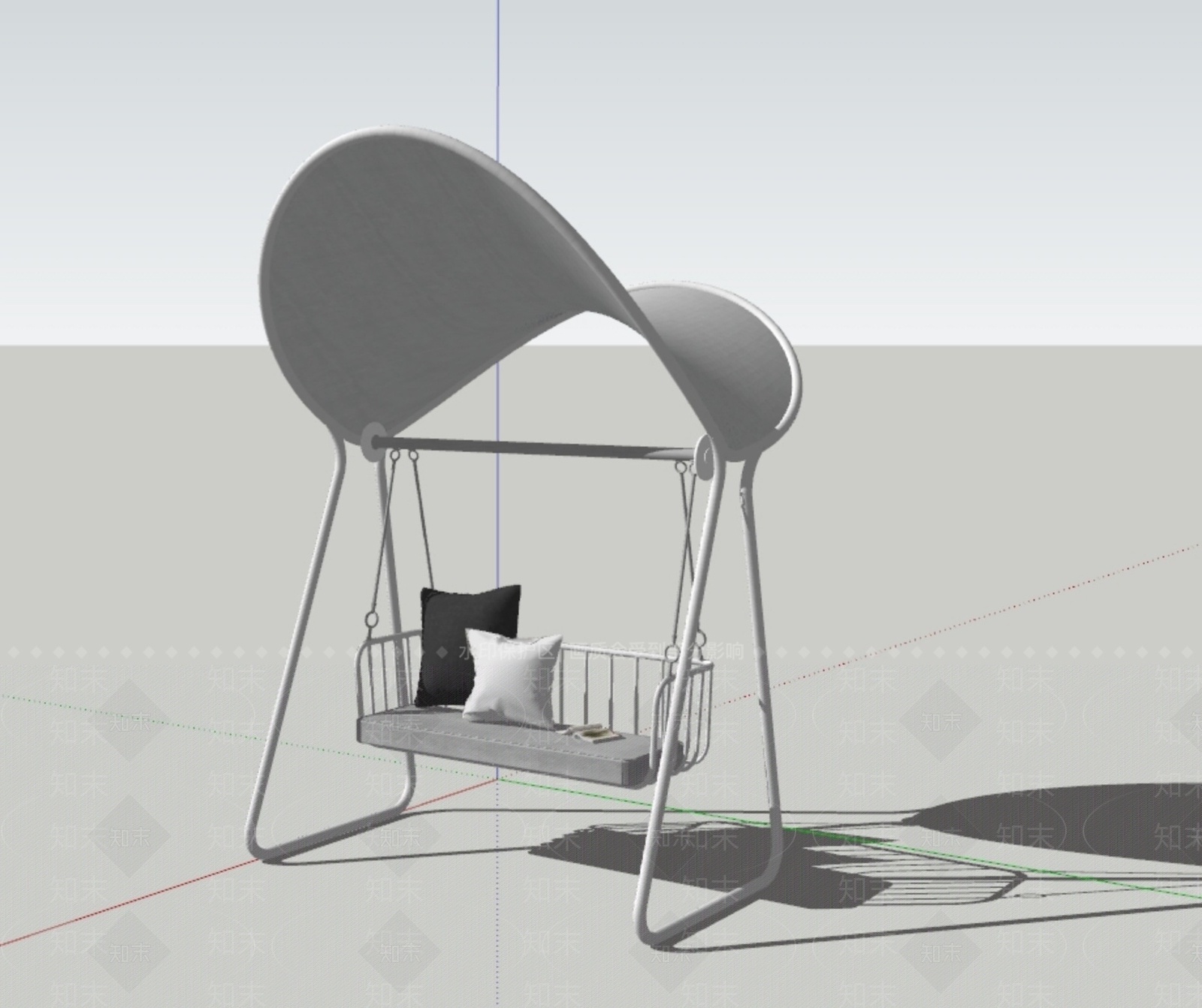 意式轻奢秋千SU模型下载【ID:1200581723】