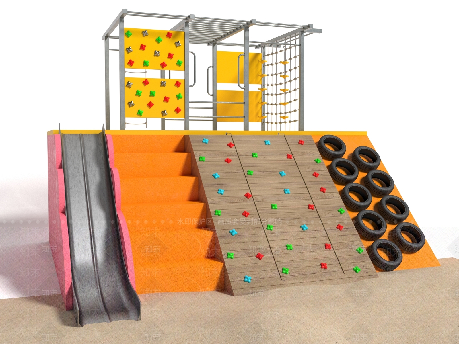 儿童器材3D模型下载【ID:1200582122】