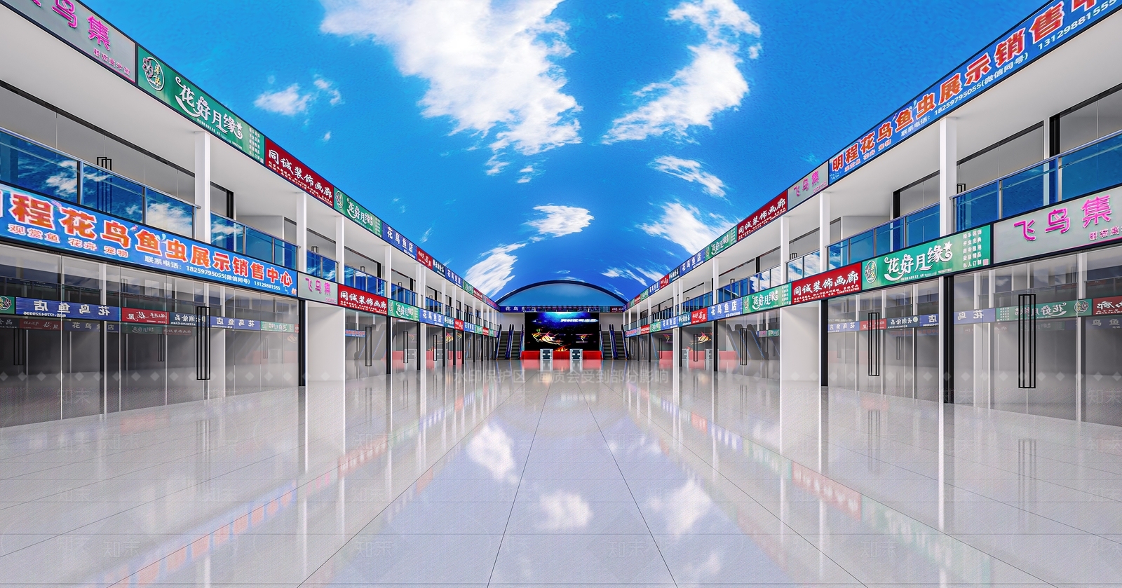 现代超市3D模型下载【ID:1200582428】