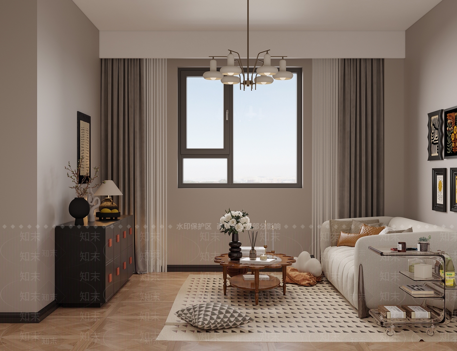 法式复古儿童娱乐室3D模型下载【ID:1200583147】