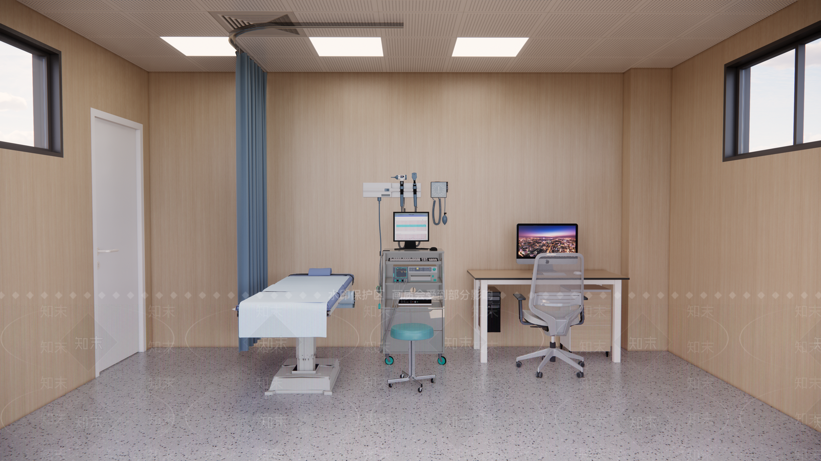 现代医院SU模型下载【ID:1200583457】