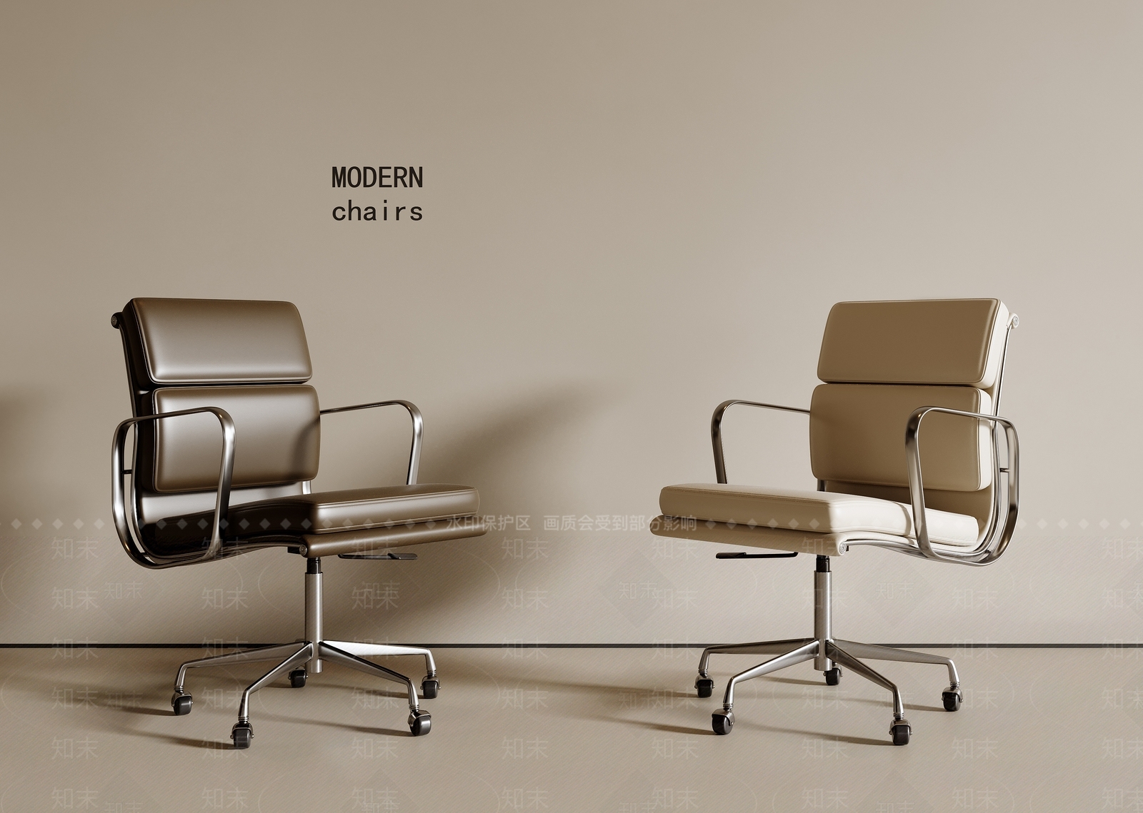 现代意式办公椅SU模型下载【ID:1200584038】