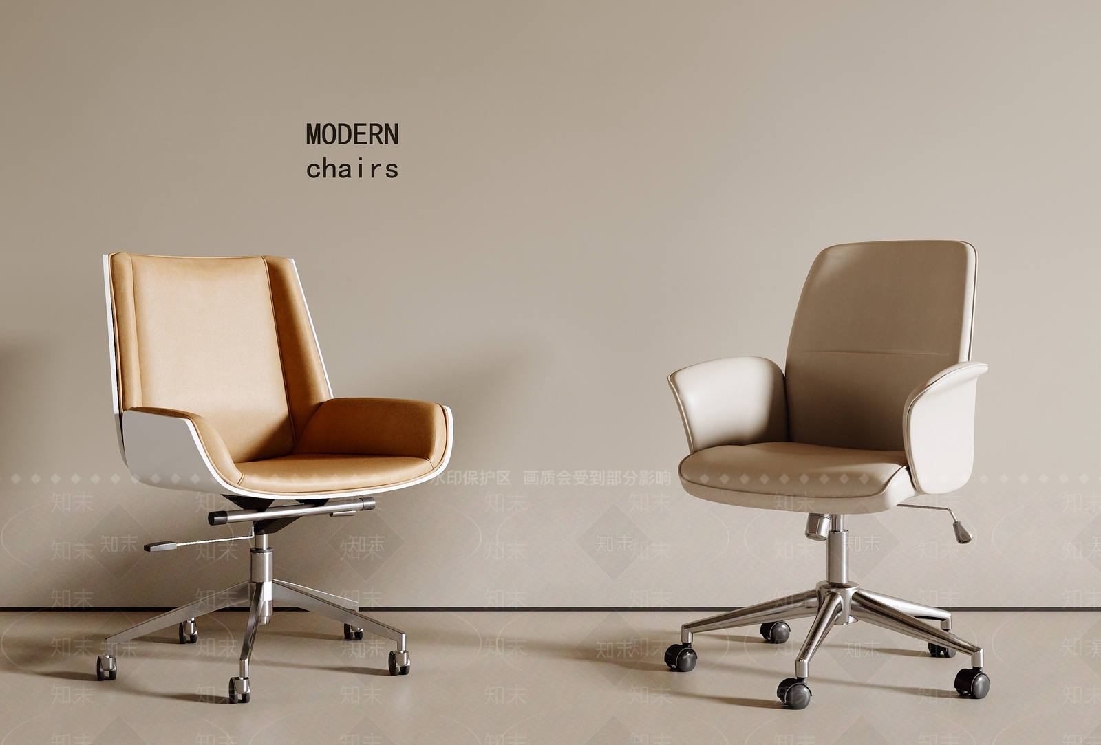 现代意式办公椅SU模型下载【ID:1200584408】