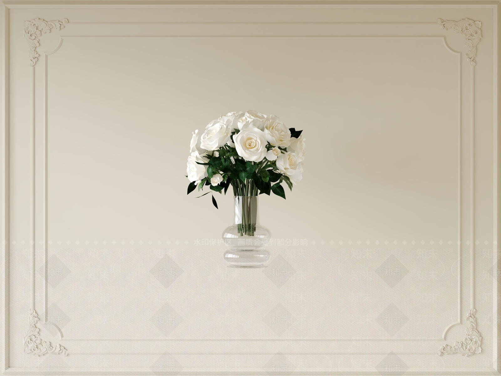 现代中古花艺3D模型下载【ID:1200585399】