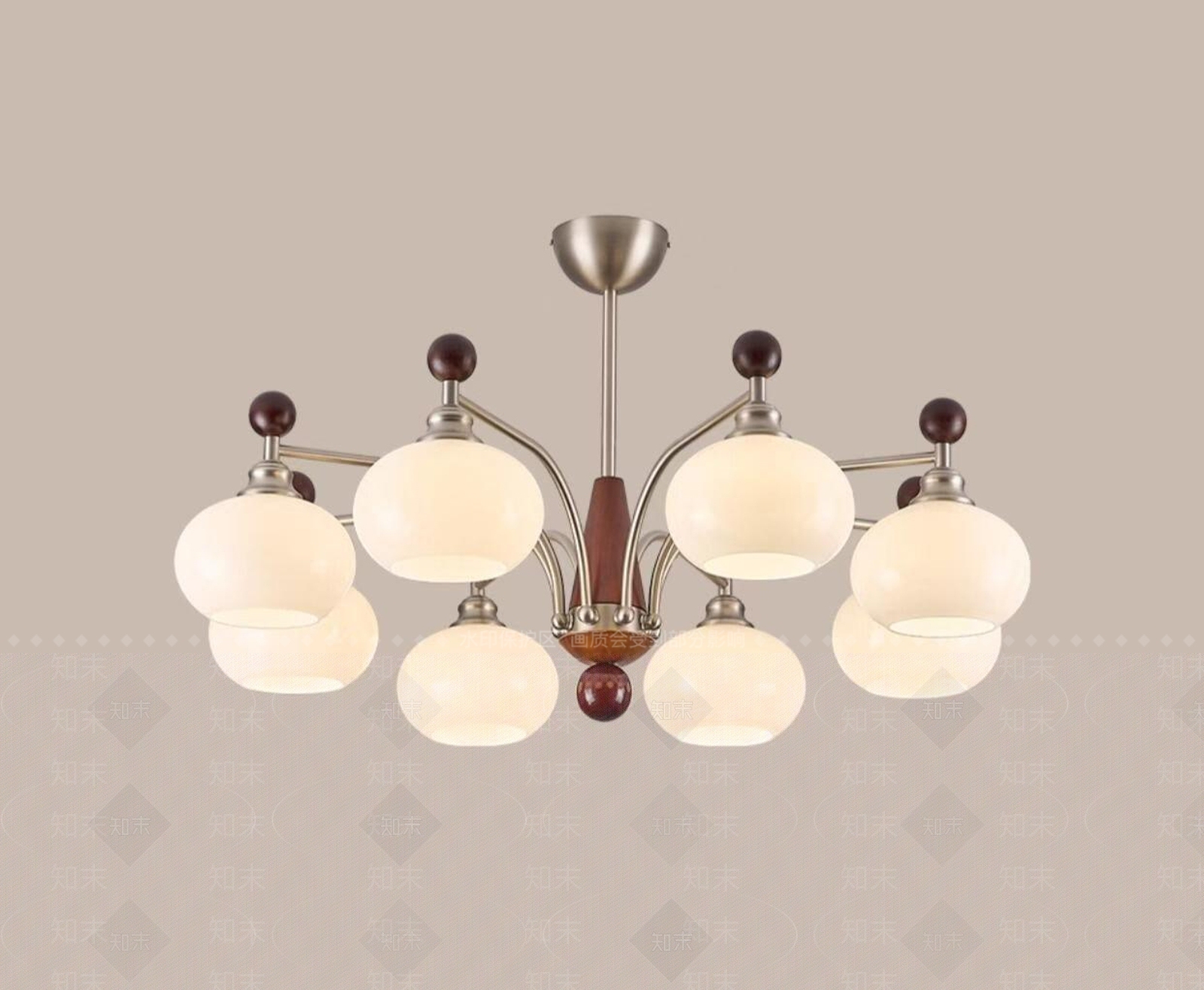 法式简约客厅吊灯SU模型下载【ID:1200588015】