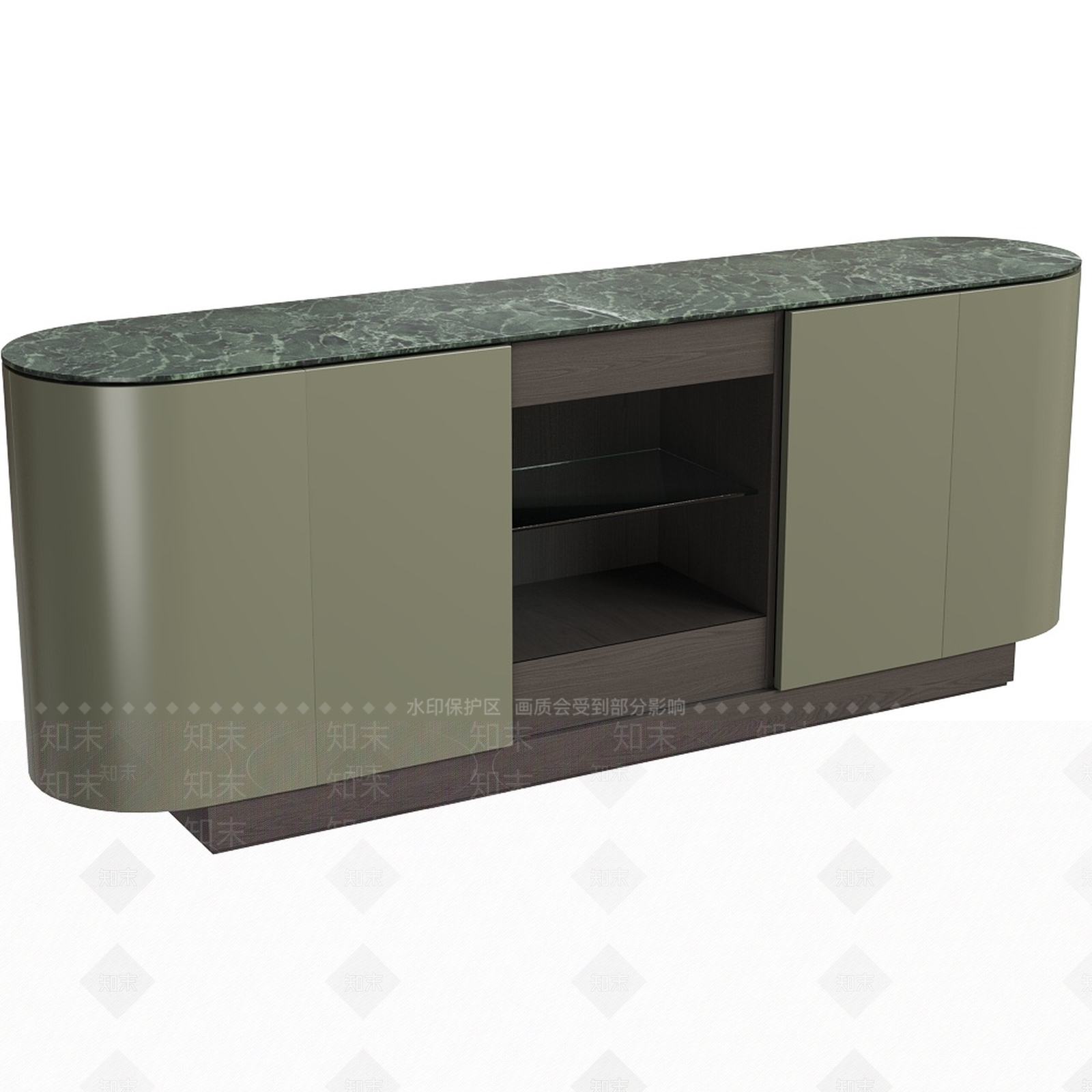 现代法式餐边柜3D模型下载【ID:1200588709】