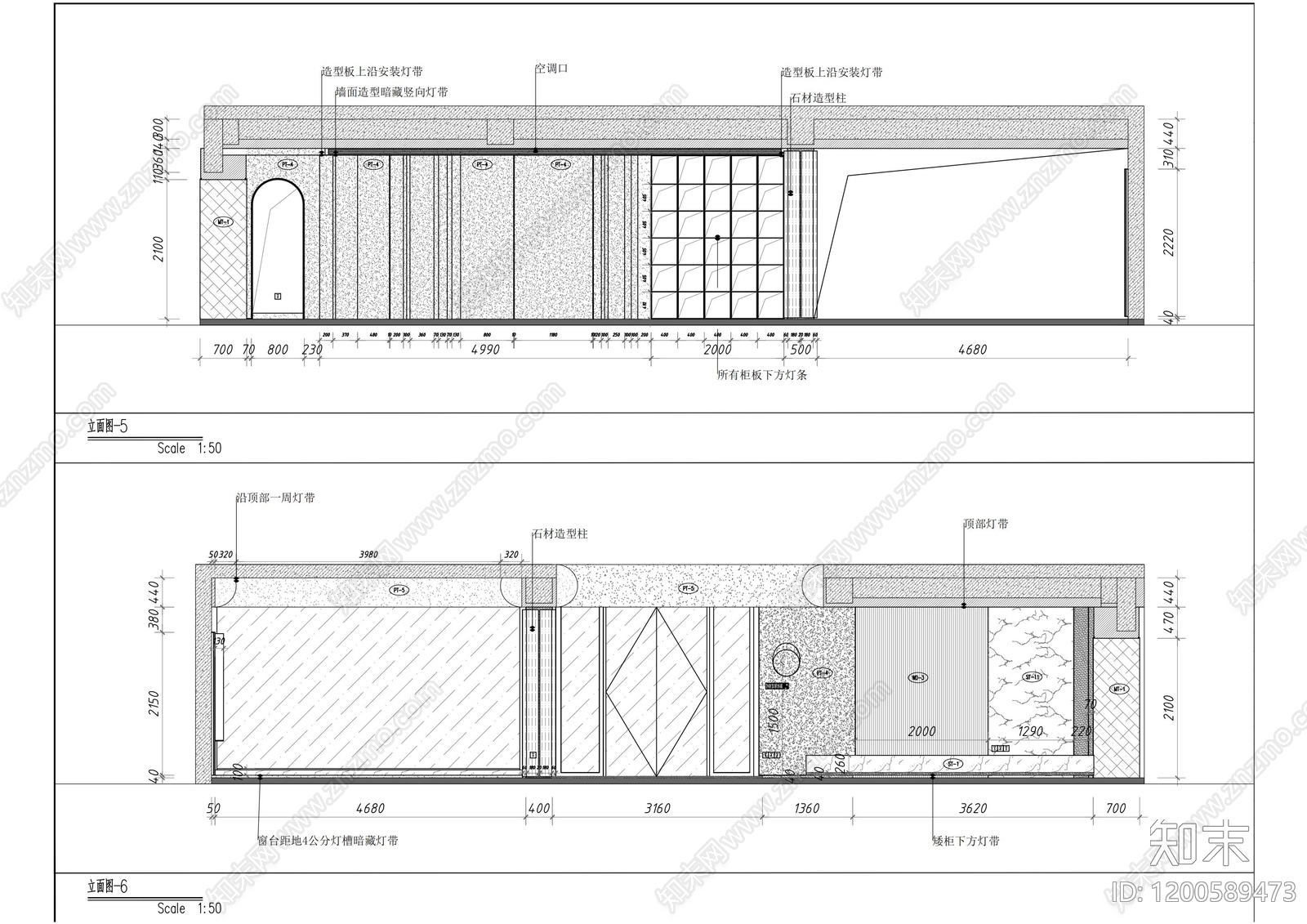 现代别墅建筑cad施工图下载【ID:1200589473】