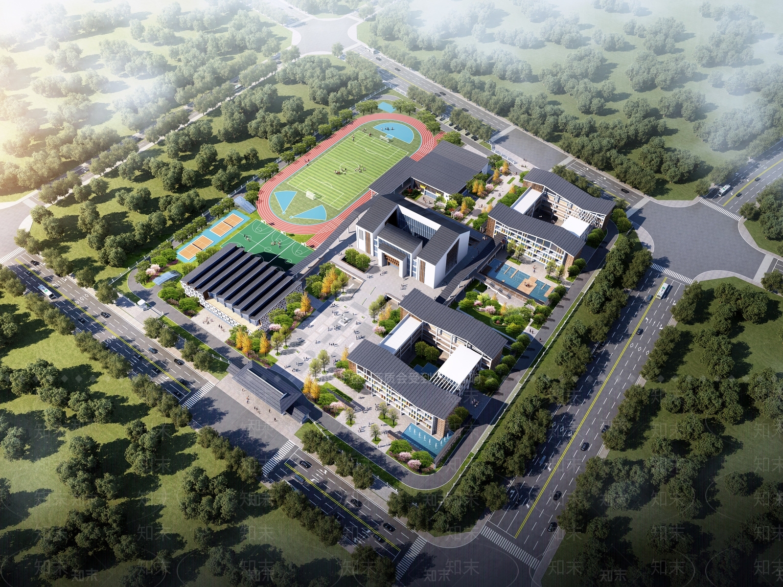 新中式现代初中SU模型下载【ID:1200591409】