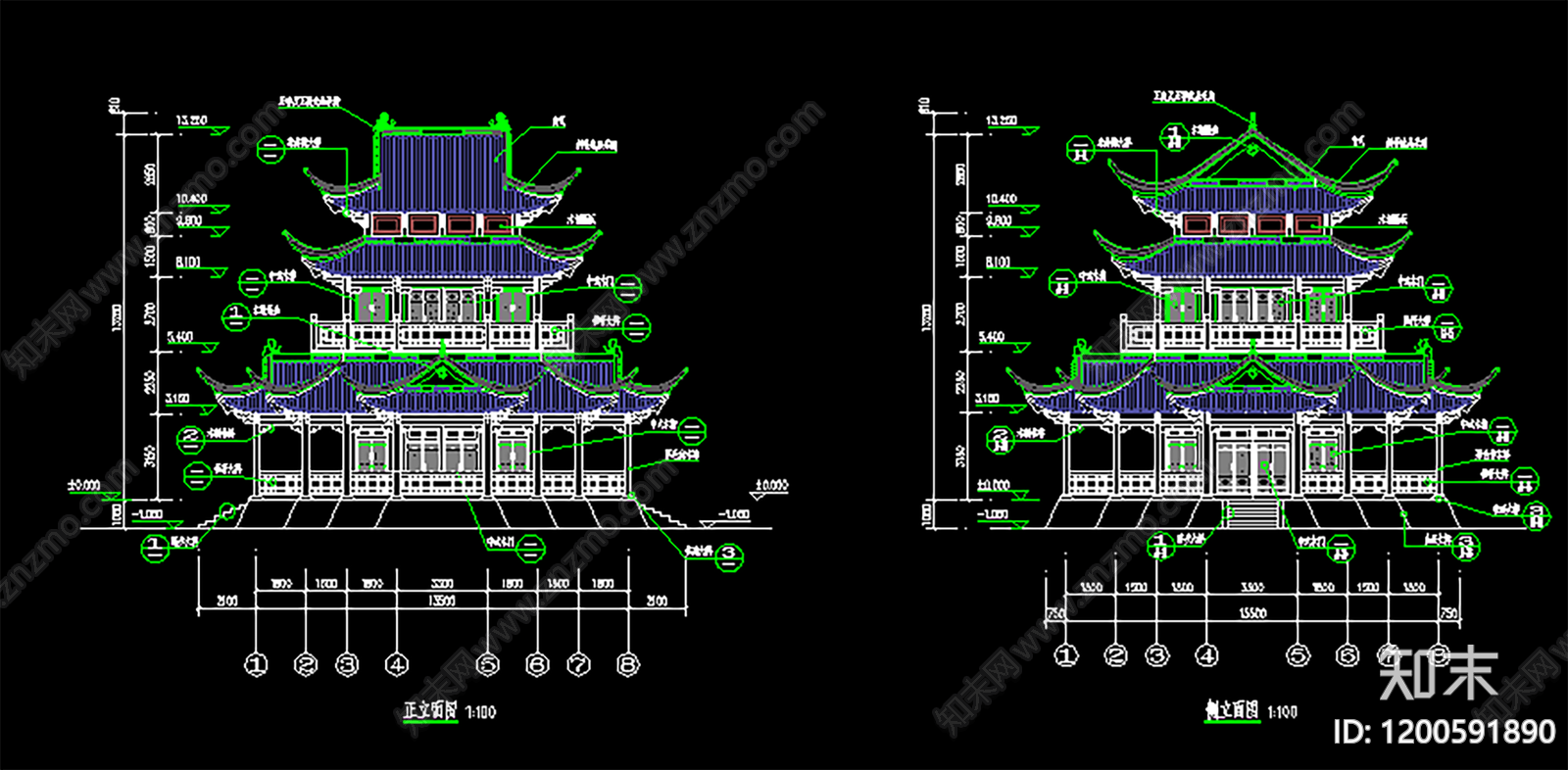 其他古建筑施工图下载【ID:1200591890】