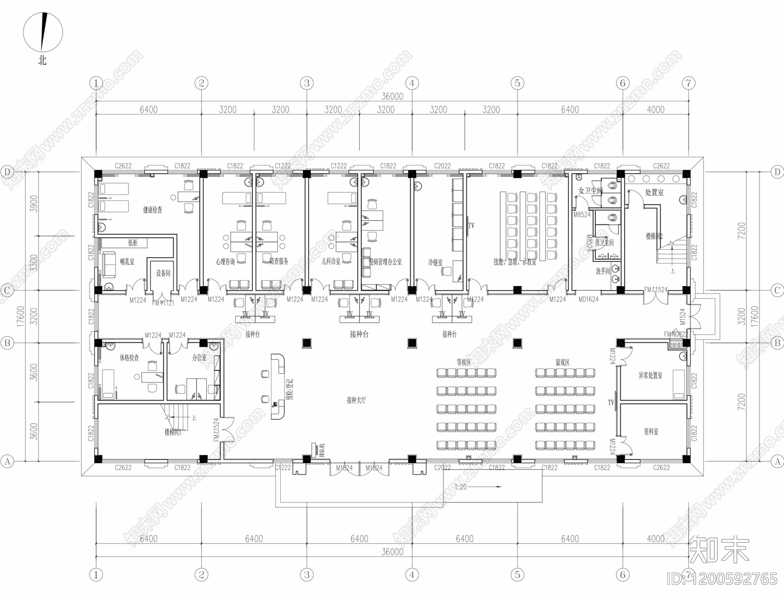 现代其他医疗空间施工图下载【ID:1200592765】