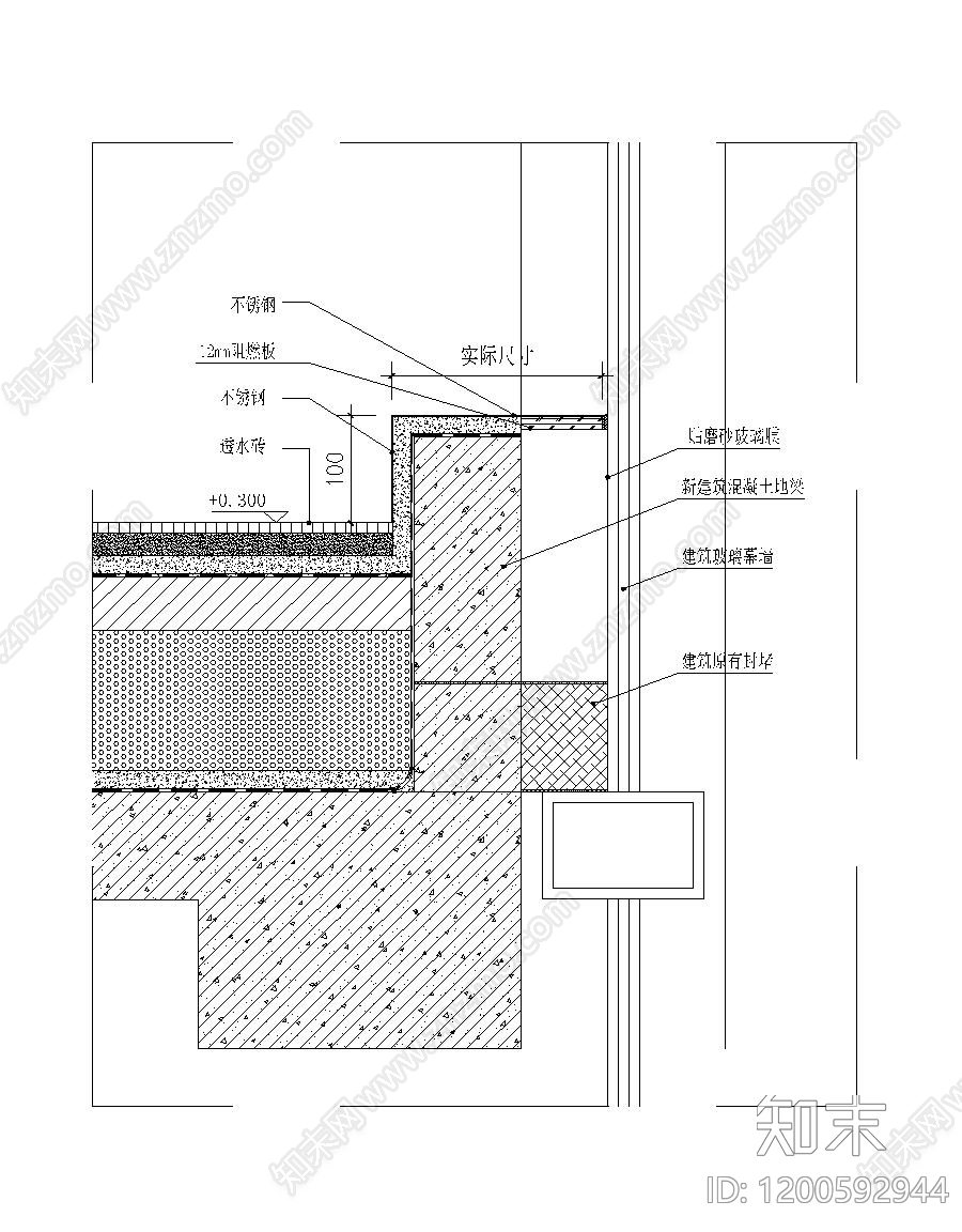地台节点cad施工图下载【ID:1200592944】