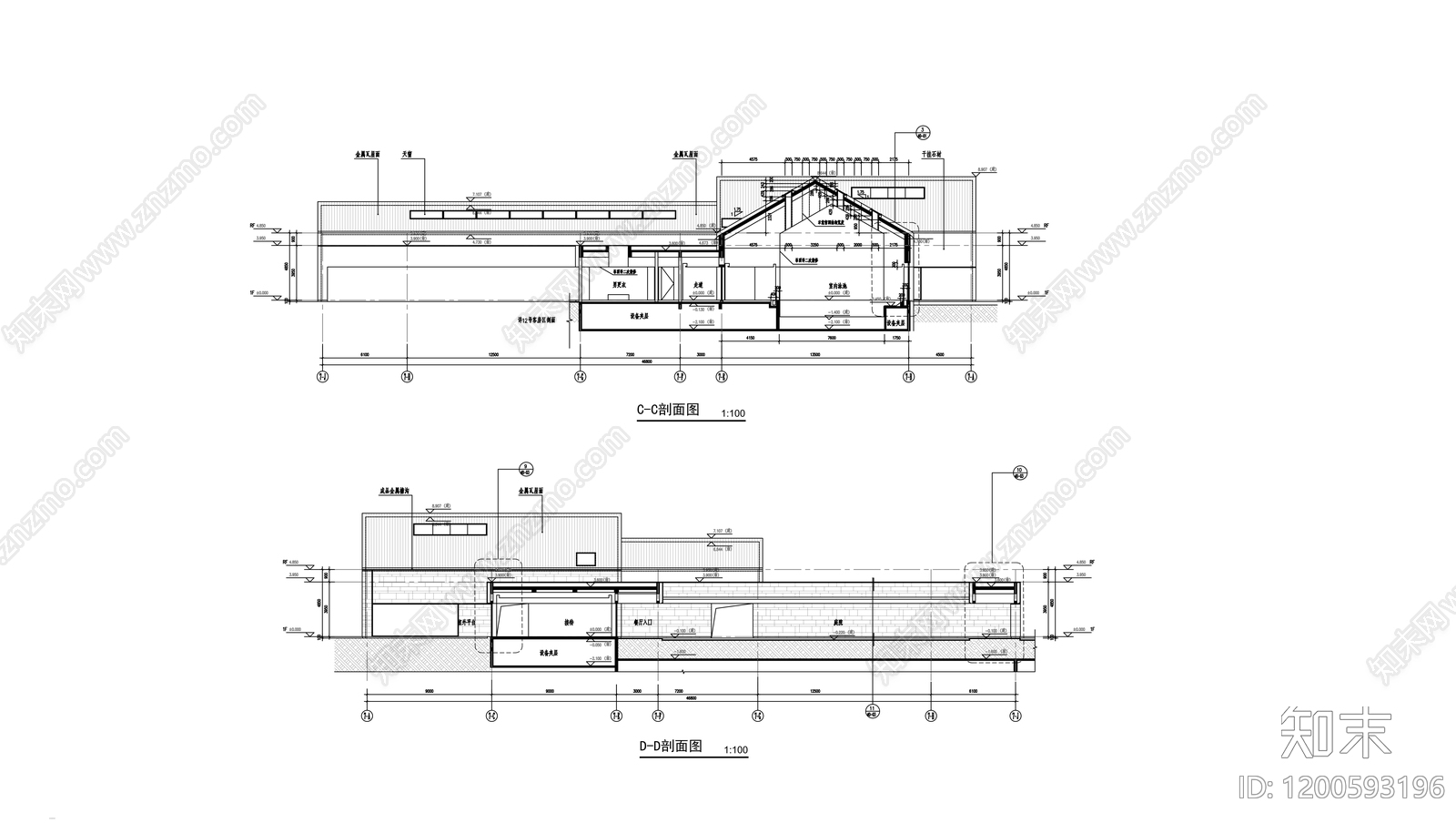 现代其他公共建筑cad施工图下载【ID:1200593196】
