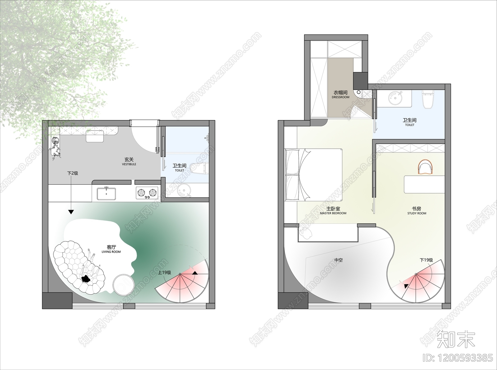 复式公寓施工图下载【ID:1200593385】