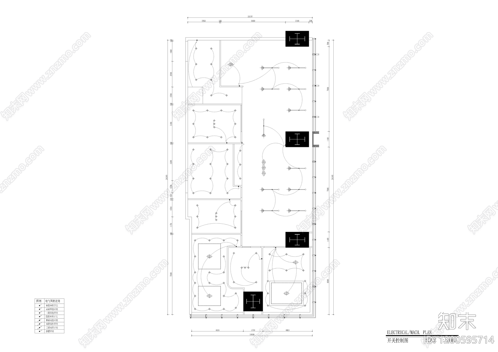 现代整体办公空间cad施工图下载【ID:1200595714】