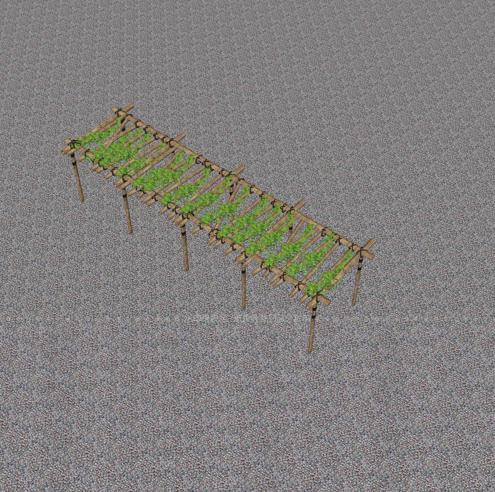 现代廊架SU模型下载【ID:1200596338】