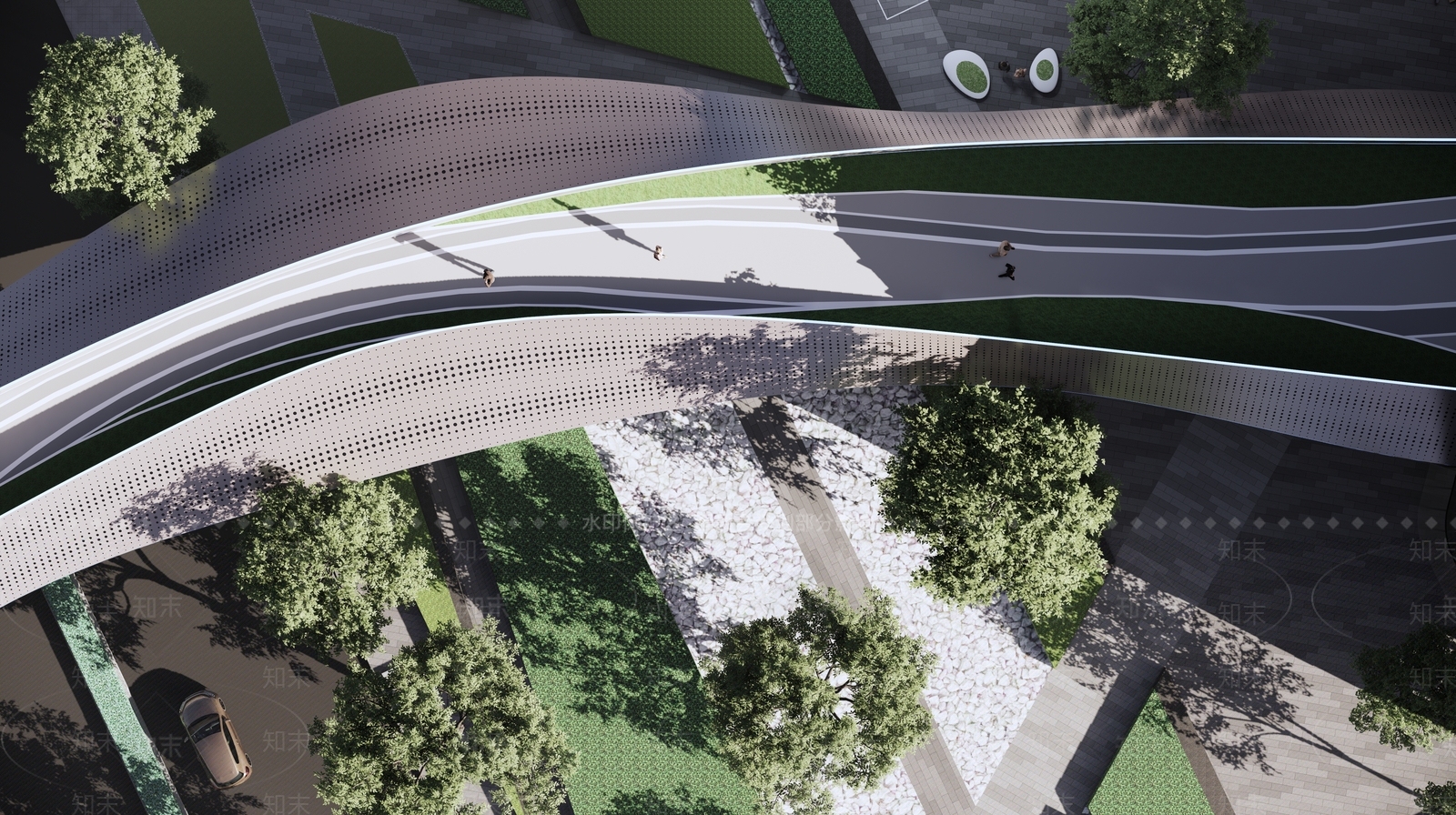 现代天桥SU模型下载【ID:1200643922】