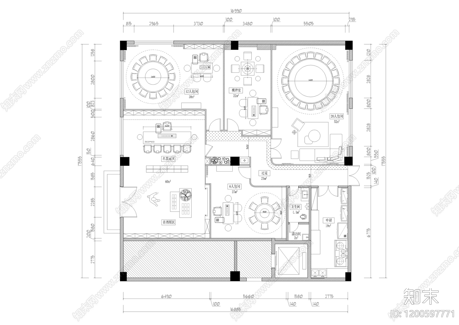 现代其他商业空间施工图下载【ID:1200597771】
