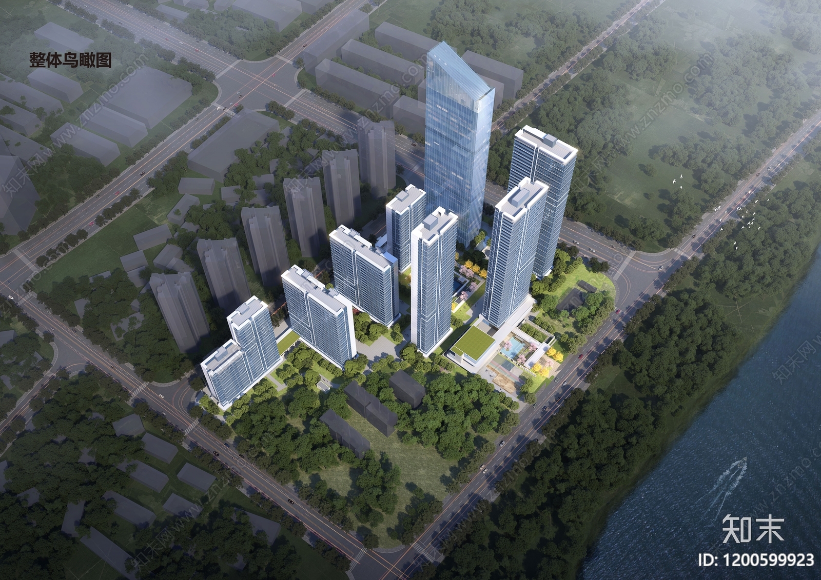 现代小区建筑下载【ID:1200599923】