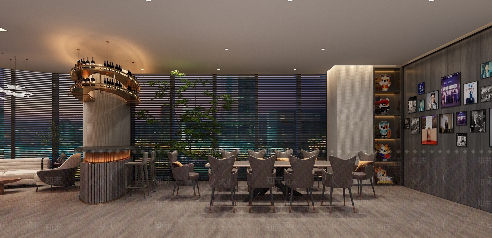 轻奢现代酒吧3D模型下载【ID:1200600593】
