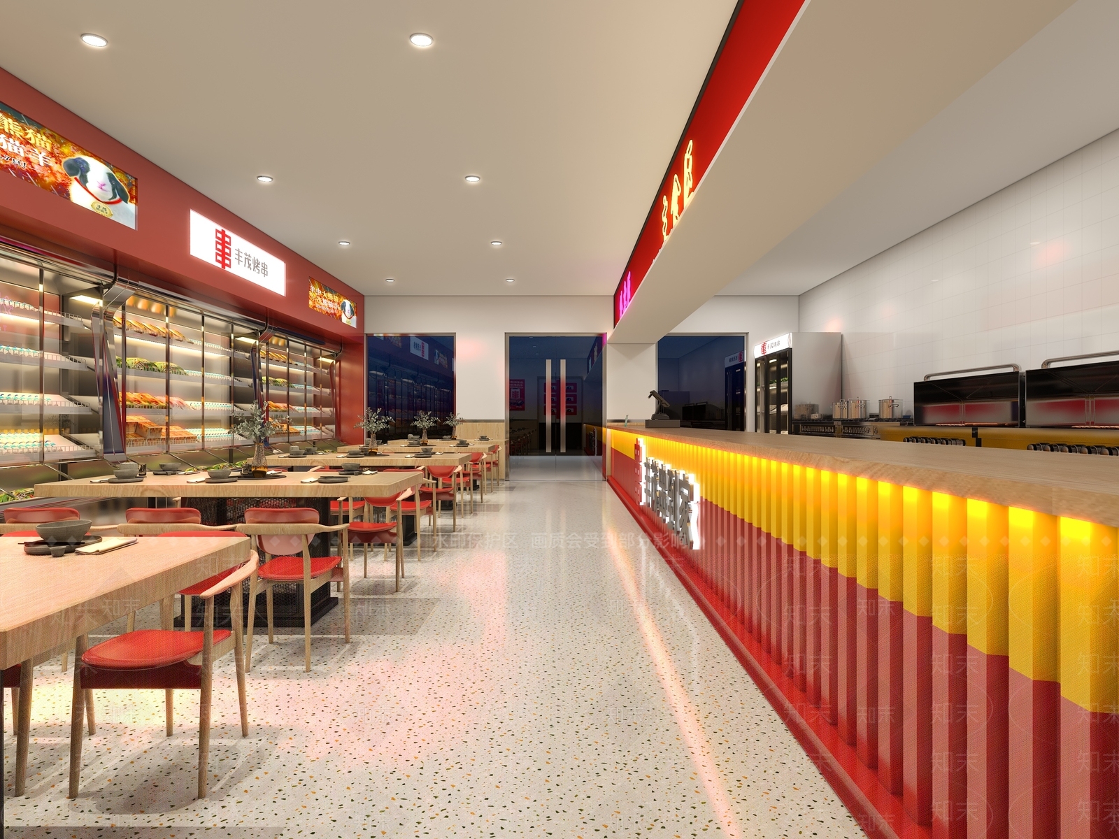 现代烧烤店3D模型下载【ID:1200601416】