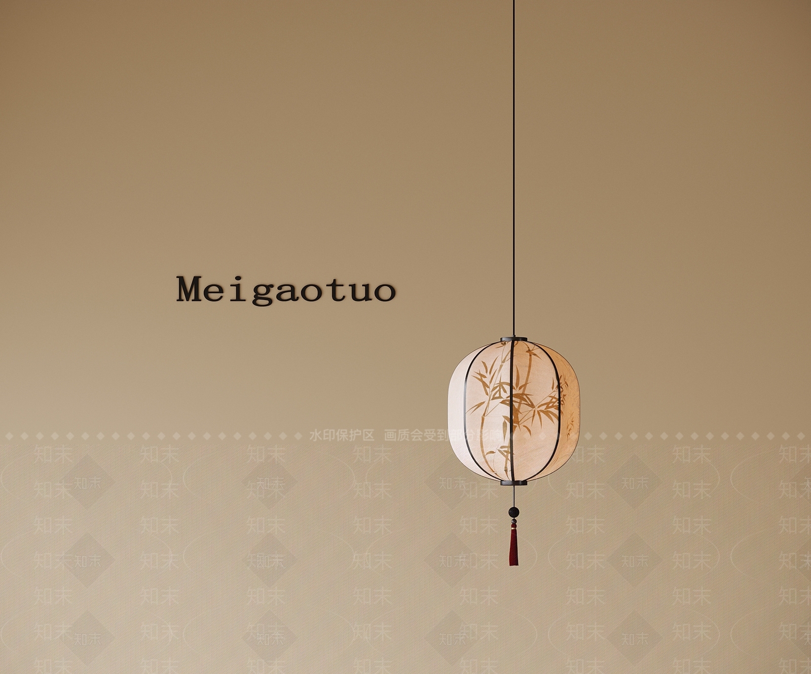 新中式中式吊灯3D模型下载【ID:1200602943】