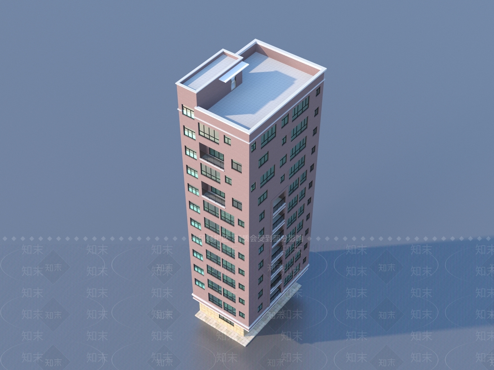 现代多层住宅SU模型下载【ID:1200606634】