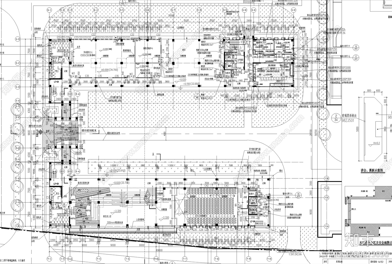现代学校建筑施工图下载【ID:1200613098】