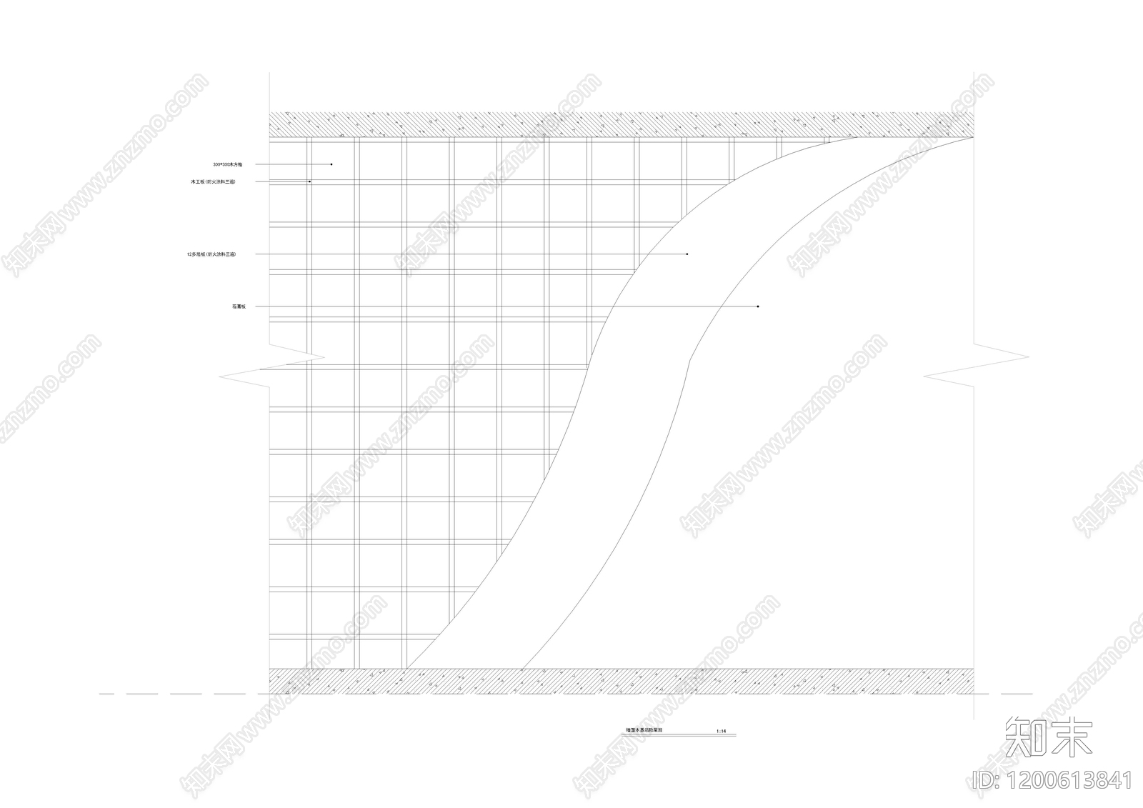 墙面节点施工图下载【ID:1200613841】