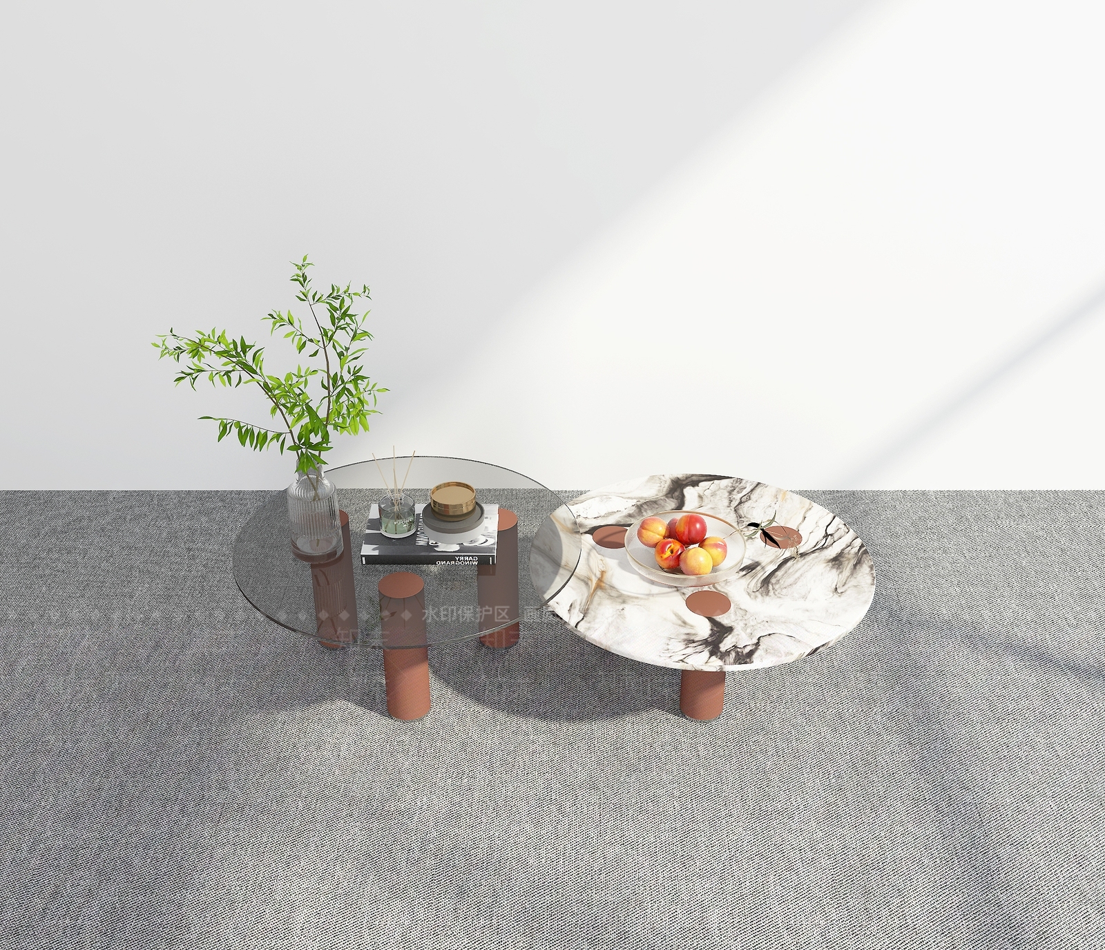 现代茶几3D模型下载【ID:1200616921】