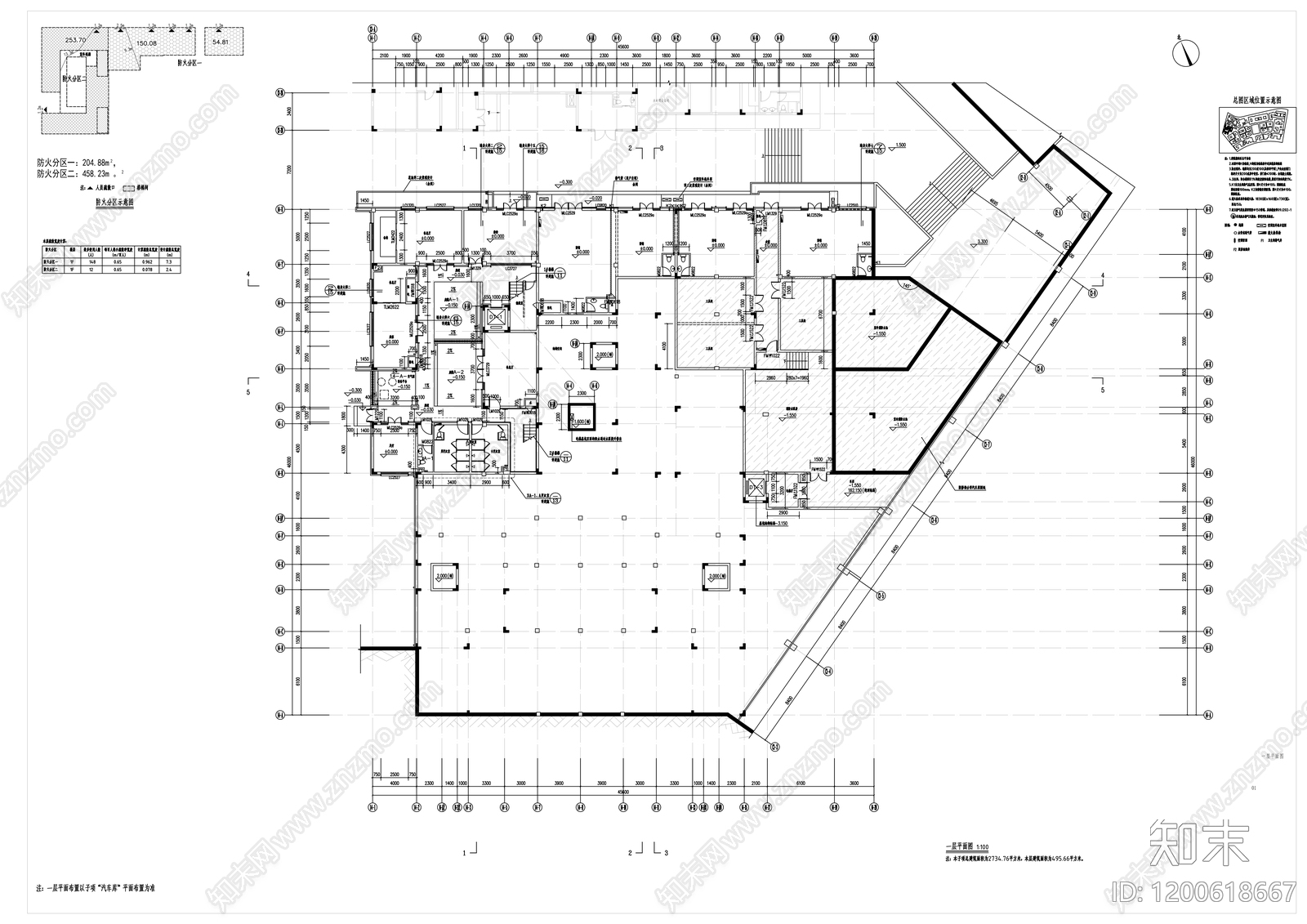 新中式民宿建筑cad施工图下载【ID:1200618667】