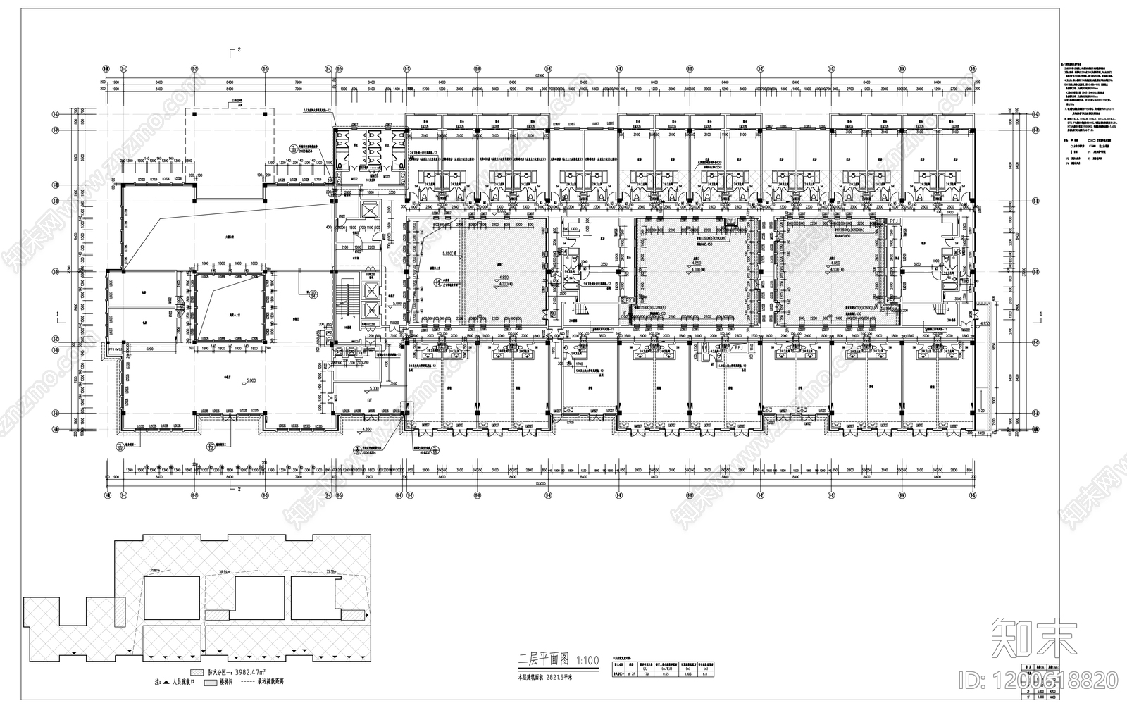 新中式酒店建筑施工图下载【ID:1200618820】
