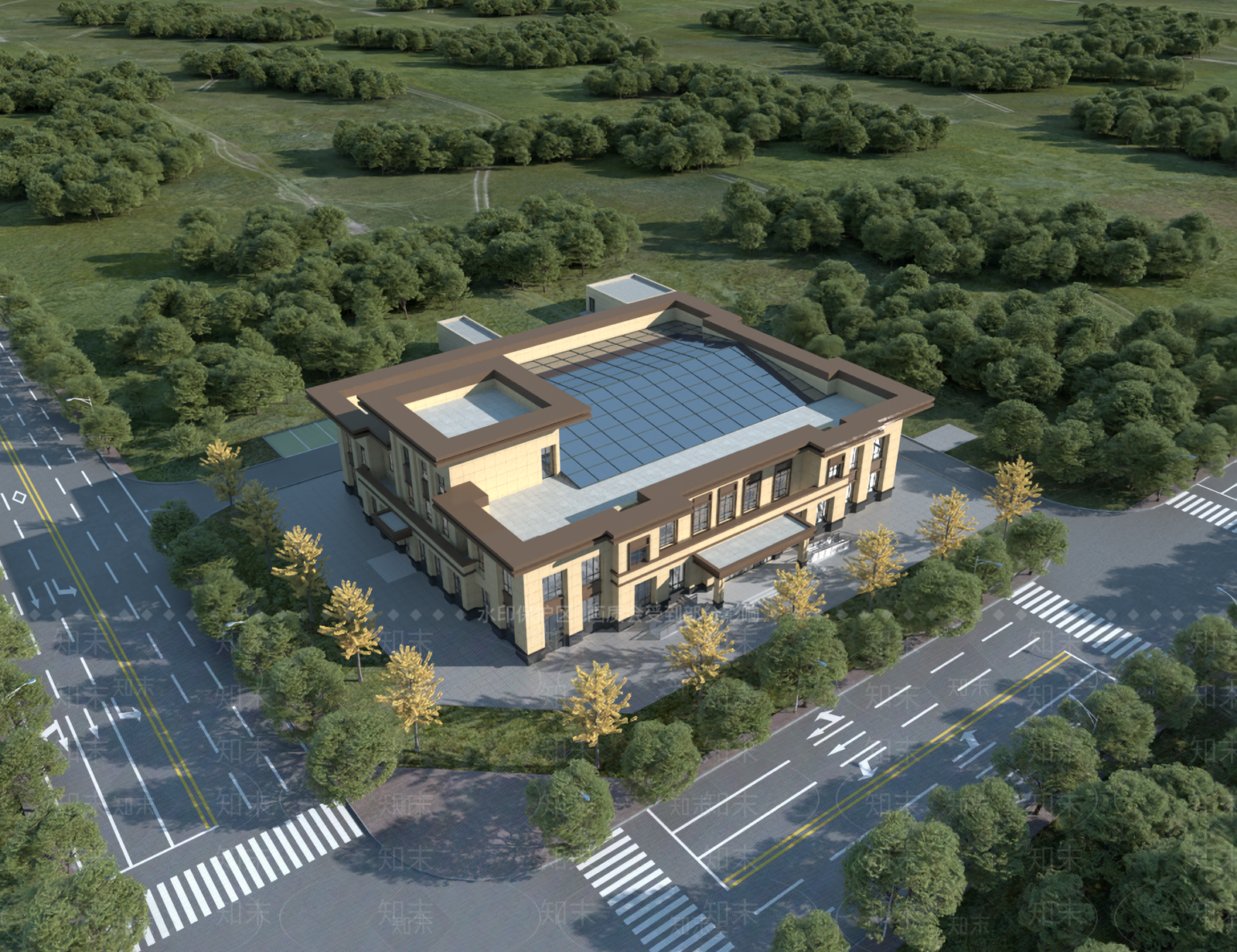 新中式其他商业建筑SU模型下载【ID:1200618756】