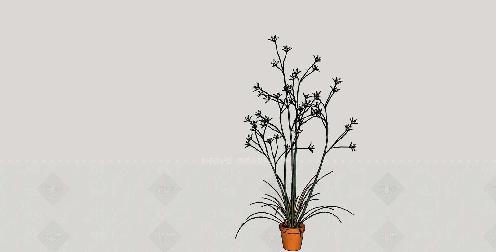 花草SU模型下载【ID:1200619109】